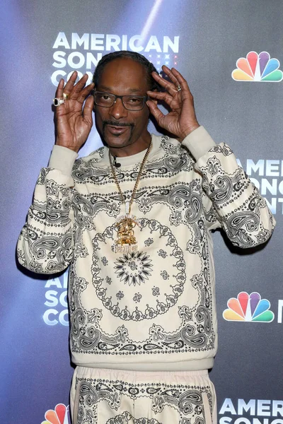 Los Angeles Apr Snoop Dogg American Song Contest Week Red — Stock Photo, Image