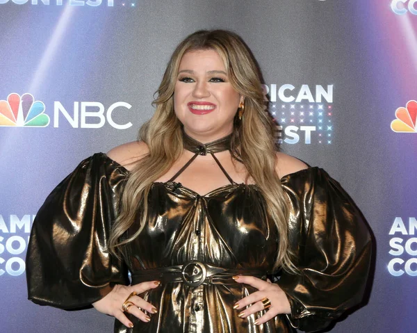 Los Angeles Apr Kelly Clarkson American Song Contest Week Red — Fotografia de Stock