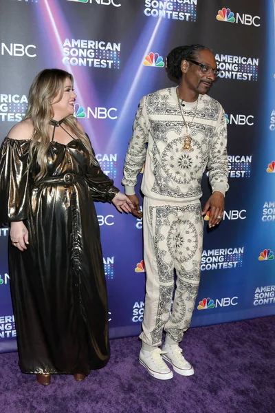 Los Angeles Kwiecień Kelly Clarkson Snoop Dogg Podczas Tygodnia Konkursu — Zdjęcie stockowe