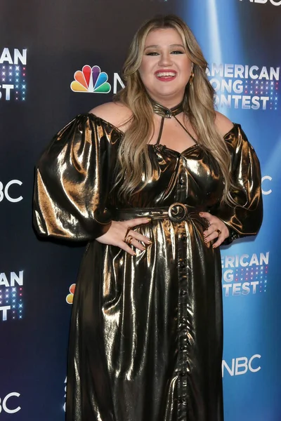 Los Angeles Apr Kelly Clarkson American Song Contest Week Red — Fotografia de Stock