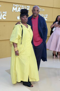 LaTanya Richardson, Samuel L. Jackson, 14 Nisan 2022 'de Westwood, CA' da, Village Theater 'da düzenlenen 