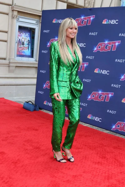 Los Angeles Apr Heidi Klum Americas Got Talent Photo Call — стокове фото