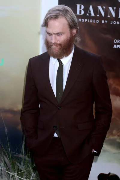 Los Ángeles Abr Wyatt Russell Banner Heaven Series Estreno Hollywood — Foto de Stock