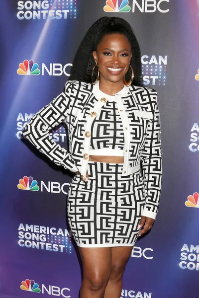 Los Angeles Apr Kandi Burruss Americké Pěvecké Soutěži Semifinále Červený — Stock fotografie