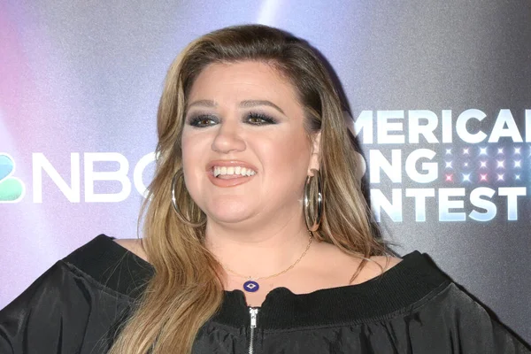 Los Angeles Aprile Kelly Clarkson Americas Song Contest Semifinale Red — Foto Stock