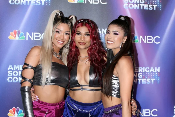 Sweet Taboo, Sami Ramos, ICP Bre, JenTorrejon Amerikan Şarkı Yarışması Yarı Finalleri Kırmızı Halı - 2 Mayıs 2022 'de Universal Stüdyoları' nda 2. hafta, Universal City, CA