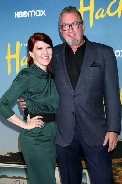 Los Angeles Maggio Kate Flannery Chris Haston Alla Premiere Della — Foto Stock