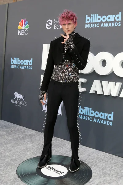 Los Angeles Maio Metralhadora Kelly Billboard Music Awards 2022 Mgm — Fotografia de Stock