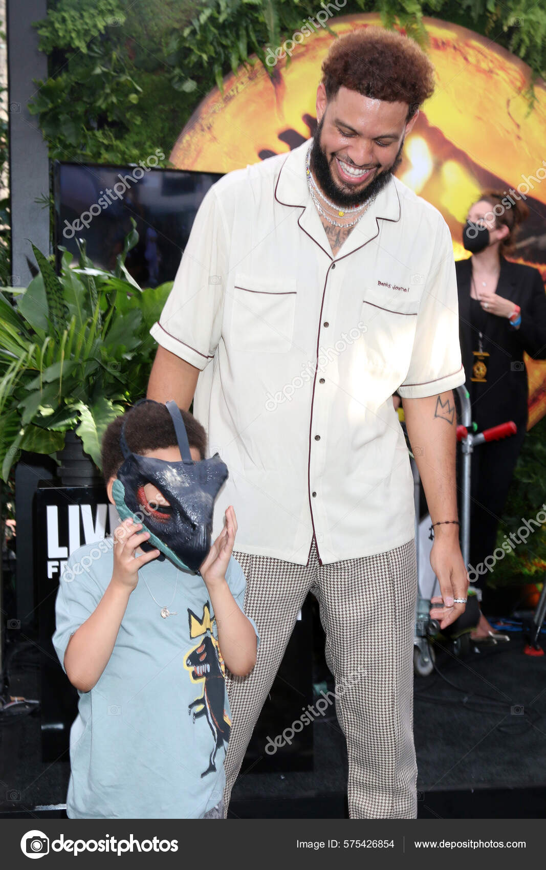 Los Angeles Jun Sarunas Jackson Son Jurassic World Dominion World — Stock Editorial Photo © Jean