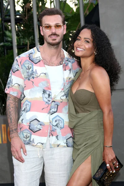 Los Angeles Jun Matt Pokora Christina Milian Jurassic World Dominion — 图库照片