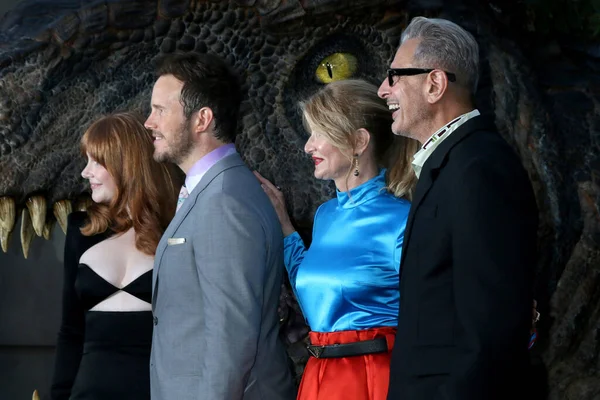 Los Angeles Giugno Bryce Dallas Howard Chris Pratt Laura Dern — Foto Stock