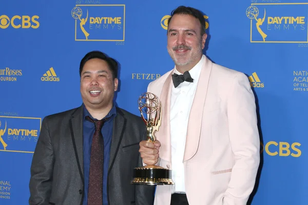 Los Angeles Jun Ryan Quan Ron Carlivati 49Th Daytime Emmys — Stockfoto