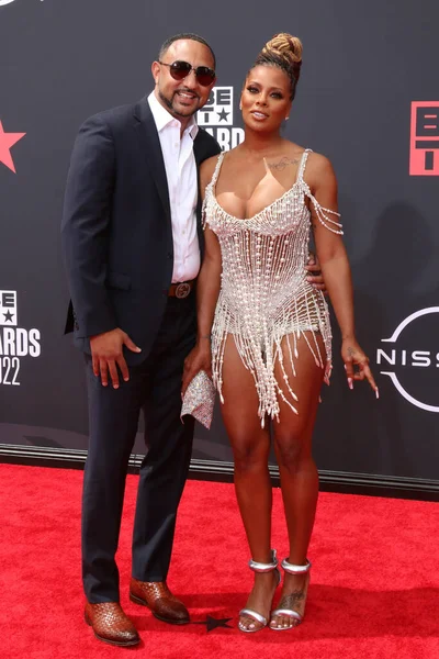 Los Angeles Jun Michael Sterling Eva Marcelle 2022 Bet Awards — Fotografia de Stock