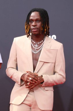 LOS ANGELES - JUN 26:  Fireboy DML at the 2022 BET Awards at Microsoft Theater on June 26, 2022 in Los Angeles, CA