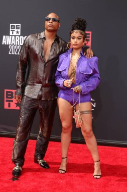 LOS ANGELES - 26 Haziran 2022 'de Los Angeles, CA' da düzenlenen 2022 BET Ödülleri 'nde Hindistan Westbrooks' u seviyor.