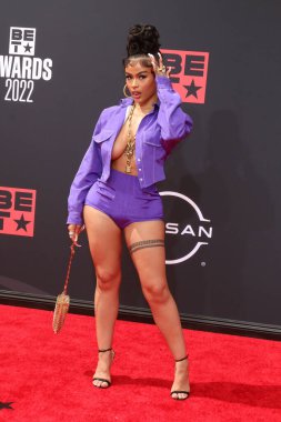 LOS ANGELES - 26 Haziran 2022 'de Los Angeles, CA' da düzenlenen 2022 BET Ödülleri 'nde India Love Westbrooks