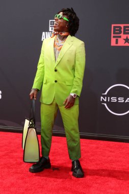 LOS ANGELES - 26 Haziran 2022 BET Ödülleri 'nde Jacquees Microsoft Theater, Los Angeles, CA