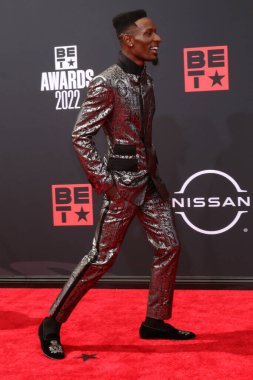 LOS ANGELES - 26 Haziran 2022 'de Dashaun Wesley Microsoft Theater 2022 BET Ödülleri' nde Los Angeles, CA