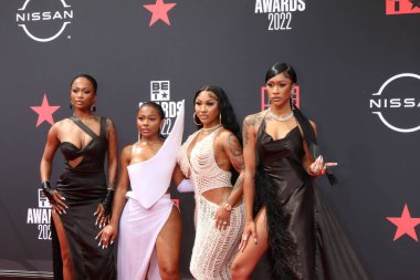 LOS ANGELES - 26 Haziran 2022 'de Dess Dior, Jayda Cheaves, Ari Fletcher, Lakeyah Microsoft Theater' da verilen 2022 BET Ödülleri 'nde