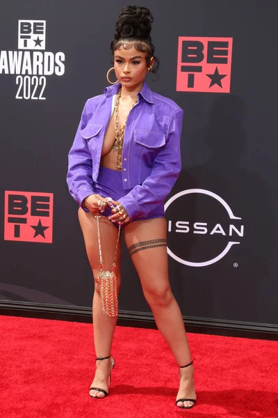 Los Angeles Jun India Liefde Westbrooks 2022 Bet Awards Microsoft — Stockfoto