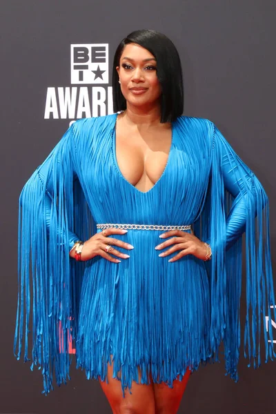LOS ANGELES - 26 Haziran 2022 BET Ödülleri 'nde Crystal Renee Microsoft Theater, Los Angeles, CA