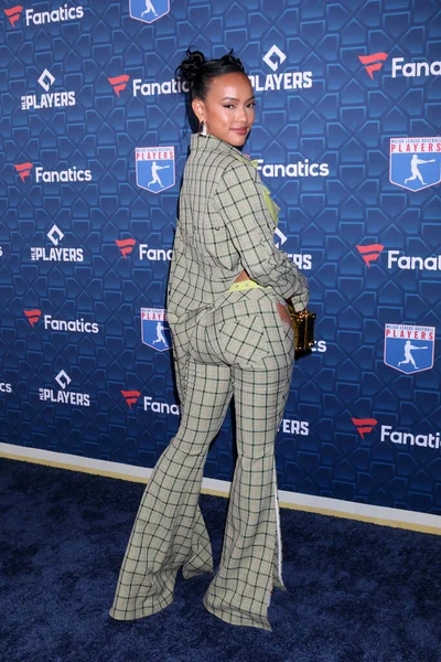 Los Angeles Jul Karrueche Tran Bei Der Mlbpa Fanatics Players — Stockfoto