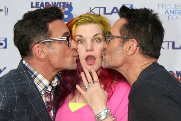 Los Angeles Jul Lawrence Zarian Pauley Perrette Gregory Zarian Lead — Zdjęcie stockowe