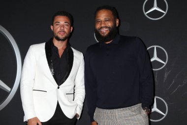 LOS ANGELES - AUG 12:  Nick Creegan, Anthony Anderson at the Grand Opening of Mercedes-Benz Classic Center at Mercedes-Benz Classic Center on August 12, 2022 in Long Beach, CA