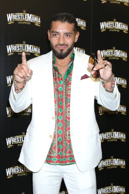 LOS ANGELES - AUG 11:  Santos Escobar at the WrestleMania Launch Party at SoFi Stadium on August 11, 2022 in Los Angeles, CA