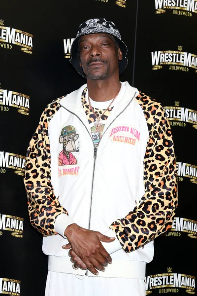Los Angeles Aug Snoop Dogg Wrestlemania Launch Party Sofi Stadium —  Fotos de Stock