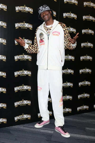Los Angeles Aug Snoop Dogg Στο Wrestlemania Launch Party Στο — Φωτογραφία Αρχείου