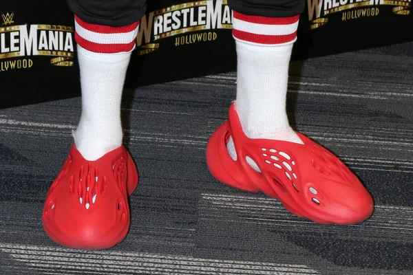 Los Angeles Aug Montez Ford Shoe Detail Wrestlemania Launch Party — Fotografia de Stock