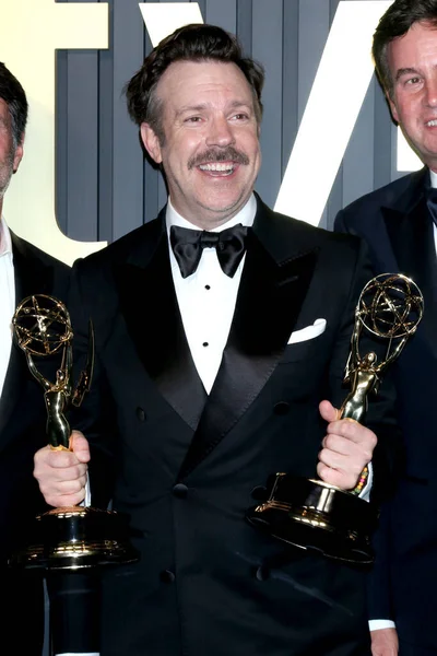 Los Angeles Sep Jason Sudeikis Apple Primetime Emmy Party Red — Fotografia de Stock