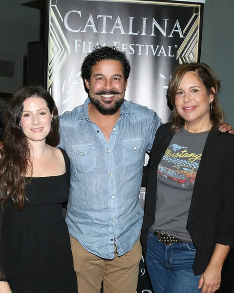 Los Angeles Sep Aleksa Palladiano Jon Huertas Laura Niemi Festiwalu — Zdjęcie stockowe