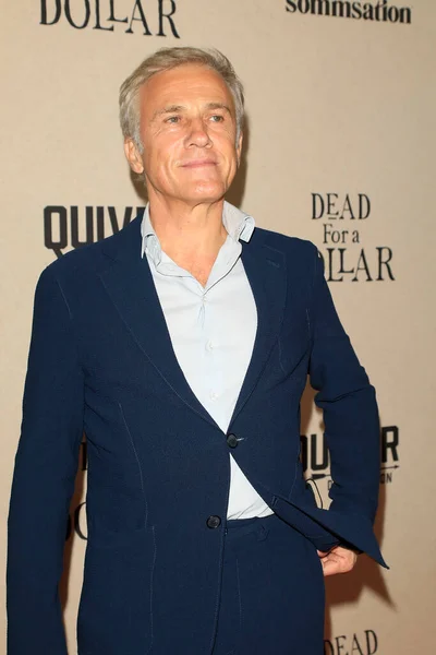 Los Angeles Settembre Christoph Waltz Alla Premiere Dead Dollar Alla — Foto Stock