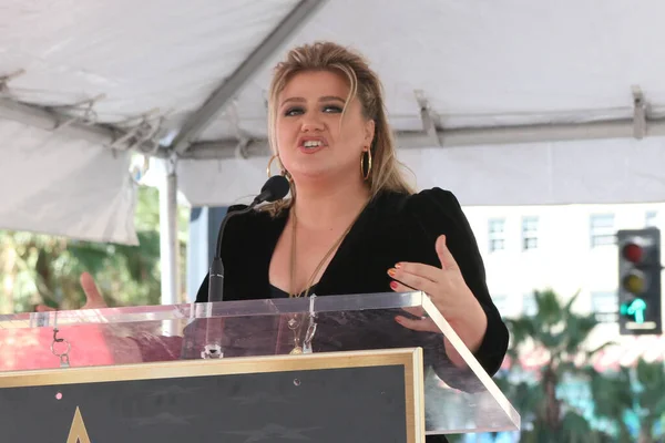 Los Angeles Eylül 2022 Kelly Clarkson Hollywood Şöhret Yolu Ndaki — Stok fotoğraf