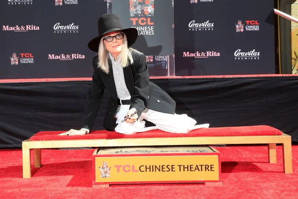 Los Angeles Aug Diane Keaton Het Tcl Chinese Theater Hosts — Stockfoto