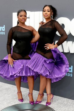 LOS ANGELES - 15 Mayıs 2022 MGM Garden Arena 'daki 2022 Billboard Müzik Ödülleri' nde Yung Miami, Las Vegas, NV