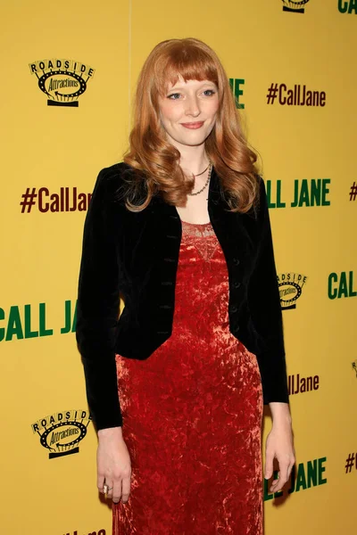 Los Angeles Oct Evangeline Young Call Jane Premiere Skirball Center — Stock Photo, Image