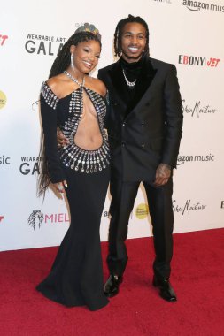 Halle Bailey, nam-ı diğer Darryl Dwayne Granberry Jr 22 Ekim 2022 'de Santa Monica, CA' da Barker Hanger 'daki 5.