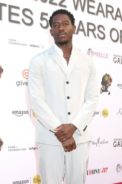 LOS ANGELES - 22 Ekim 2022 'de Santa Monica, CA' da 5. Geleneksel Giyilebilir Sanat Galasında Damson Idris