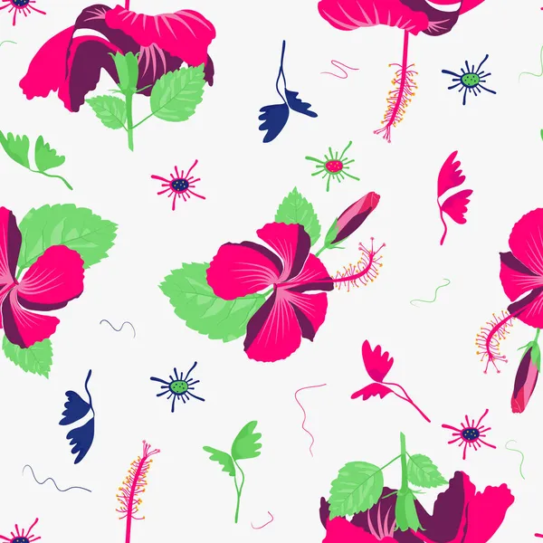 Criar Cortinas Móveis Almofada Cobertor Com Sapato Floresceroblackplant Roselle Ornamental — Vetor de Stock