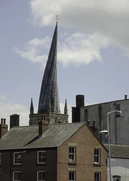 Chesterfield Crooked Spire — Stock Photo, Image