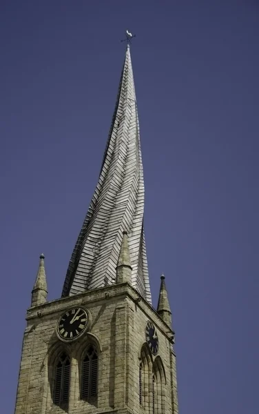 Igreja Paroquial Crooked Spire Chesterfield , — Fotografia de Stock