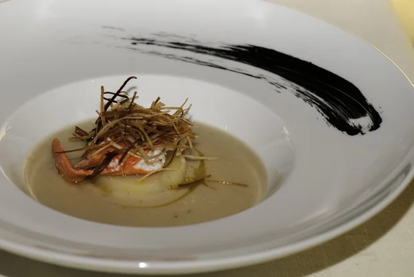 Sopa de patata y puerro — Foto de Stock