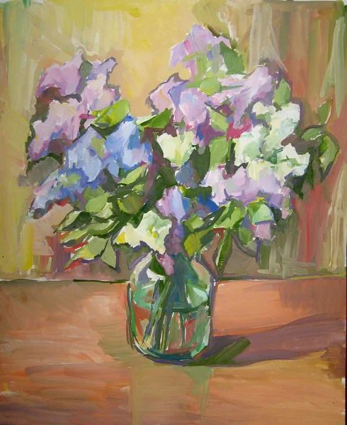 Malowniczy obraz liliowy — Zdjęcie stockowe
