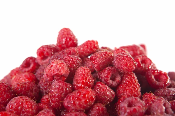 Fresh raspberries isolated on white — Stock Photo, Image