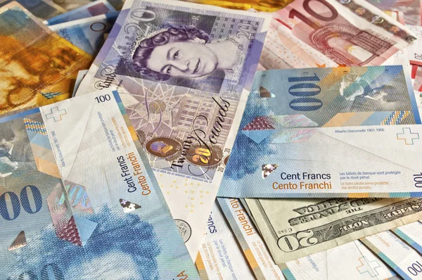 Banknotes from different countries — Stock Photo, Image