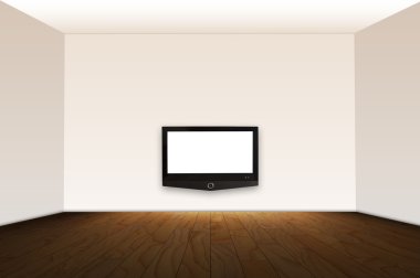 boş oda ile hd tv