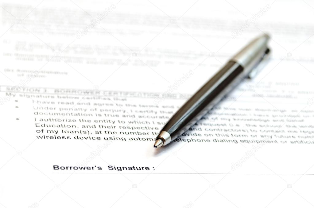 Borrower's signature